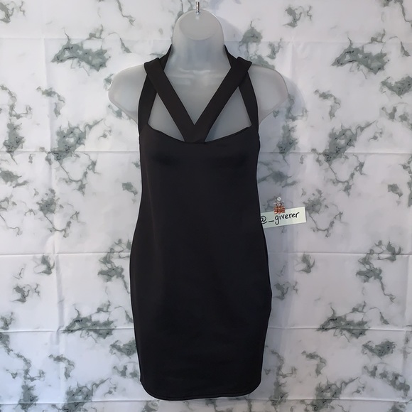 US 12 DESI STRAPPY BODICE BODYCON DRESS - Picture 5 of 12